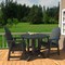 Highwood Usa Hamilton 3pc Round Outdoor Patio Furniture Dining Set AD-DNA36-FBE - alternate 2